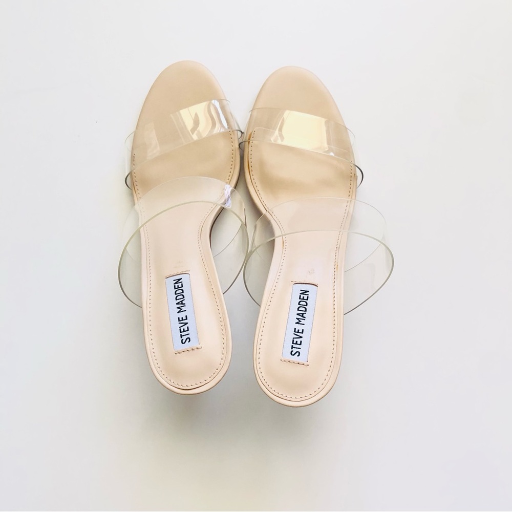 Steve Madden| Shoes| Steve Madden Clear Heels